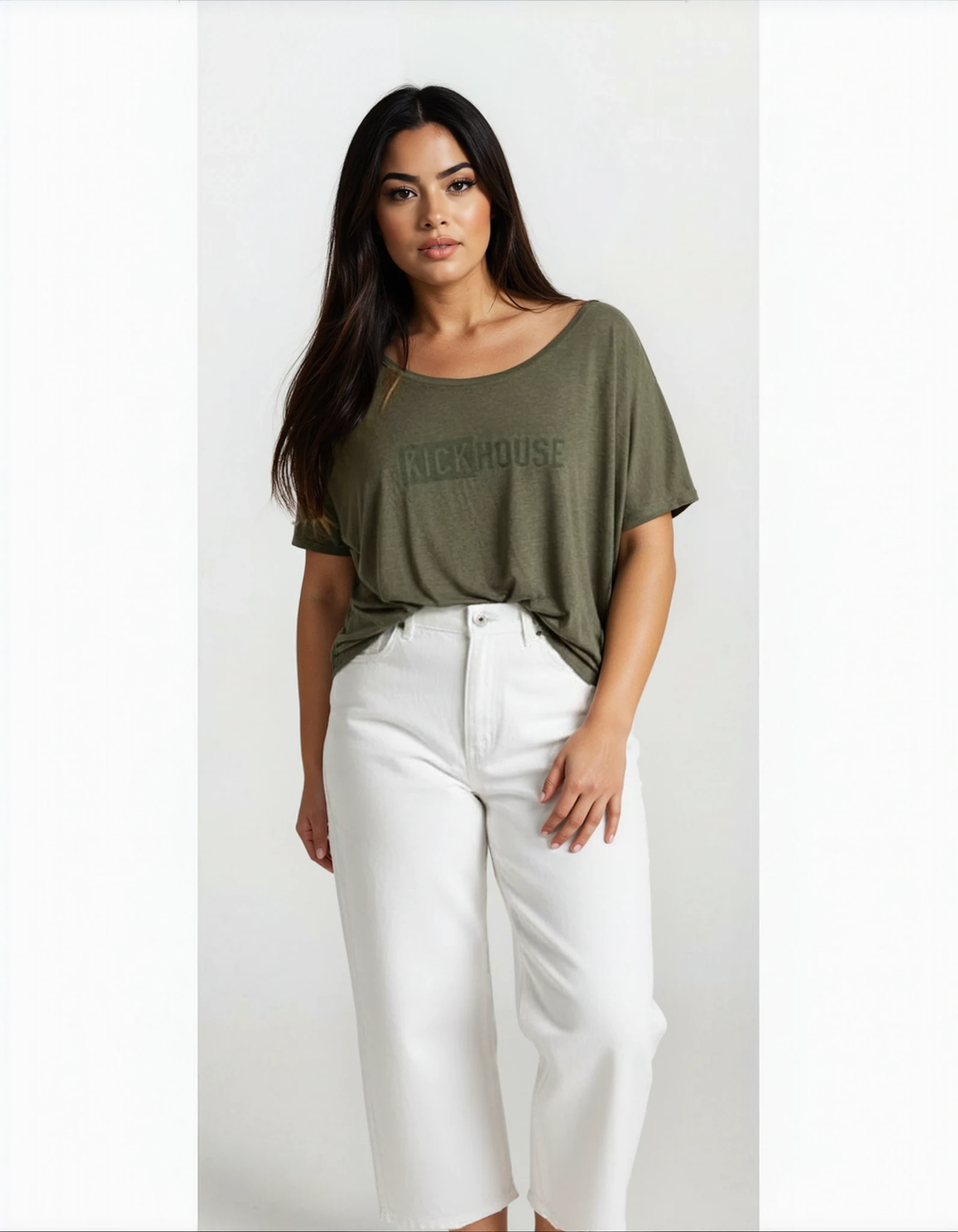 Linear Logo Women's Slouchy Tee Kickhouse Boxing