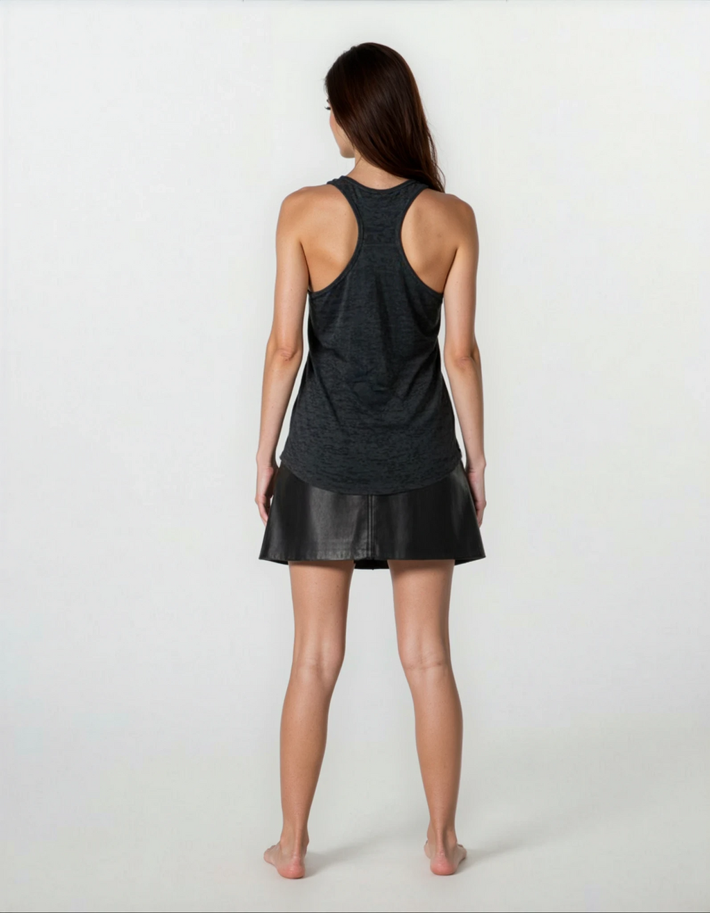 Stacked Ladies Burnout Tank Kickhouse Boxing