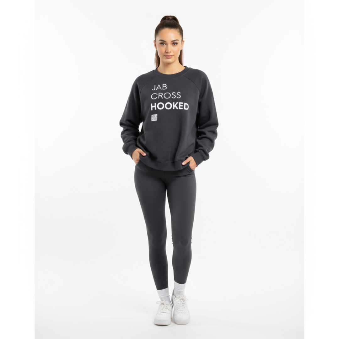 Ladies Raglan Pullover Fleece Kickhouse Boxing
